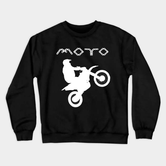 wild moto ride Crewneck Sweatshirt by Gileart